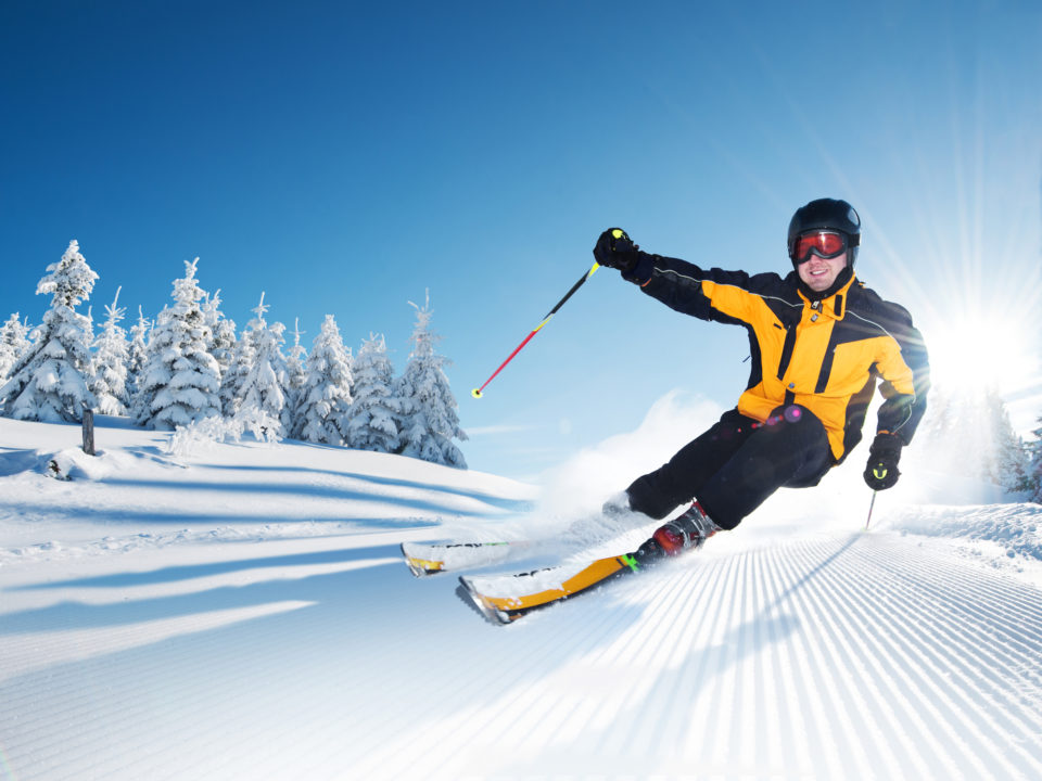 Skier In Mountains