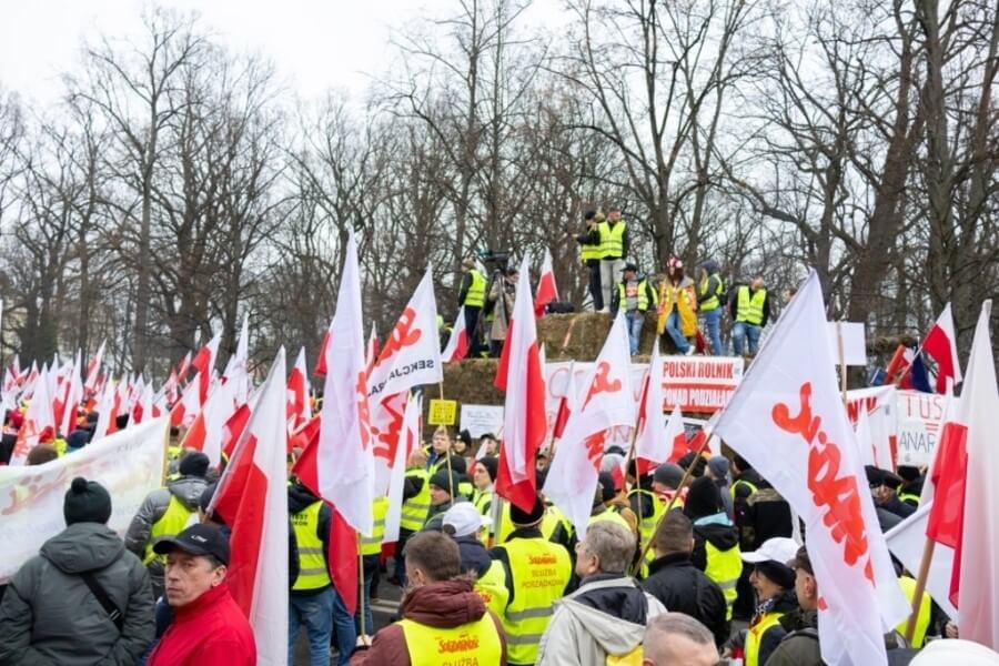 протесты фермеров в Польше