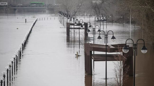 Уровень воды в Урале