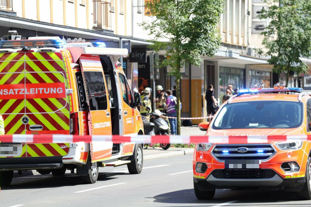 взрыв в центре Золингена