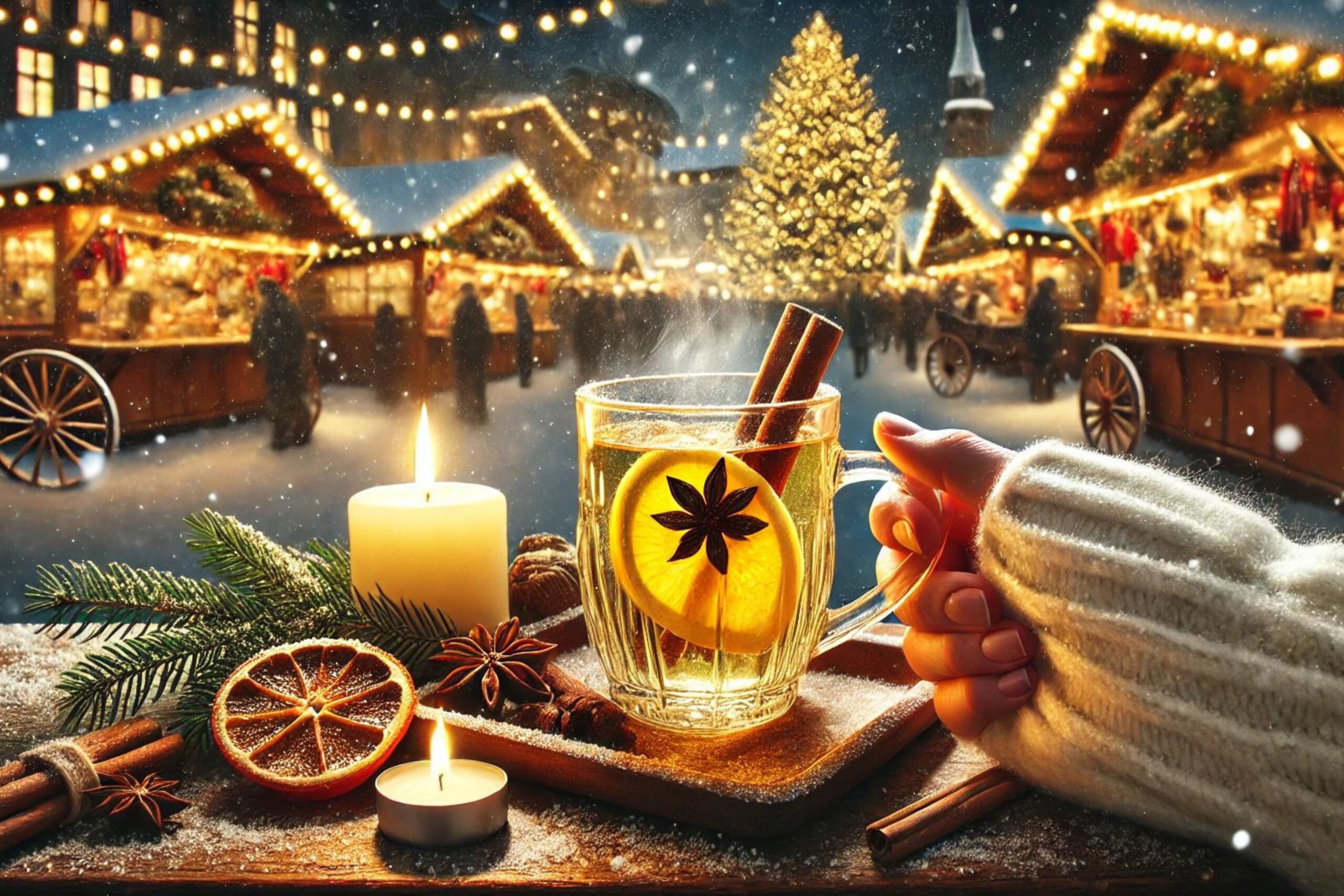 Weißer Glühwein